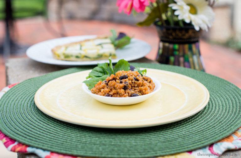 Quinoa Enchilada Casserole | theinspiredparent.com