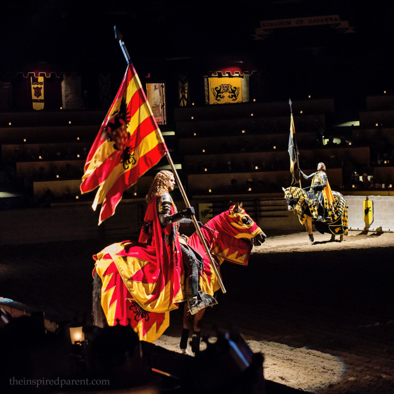 Red & Yellow Knight - Medieval Times | theinspiredparent.com