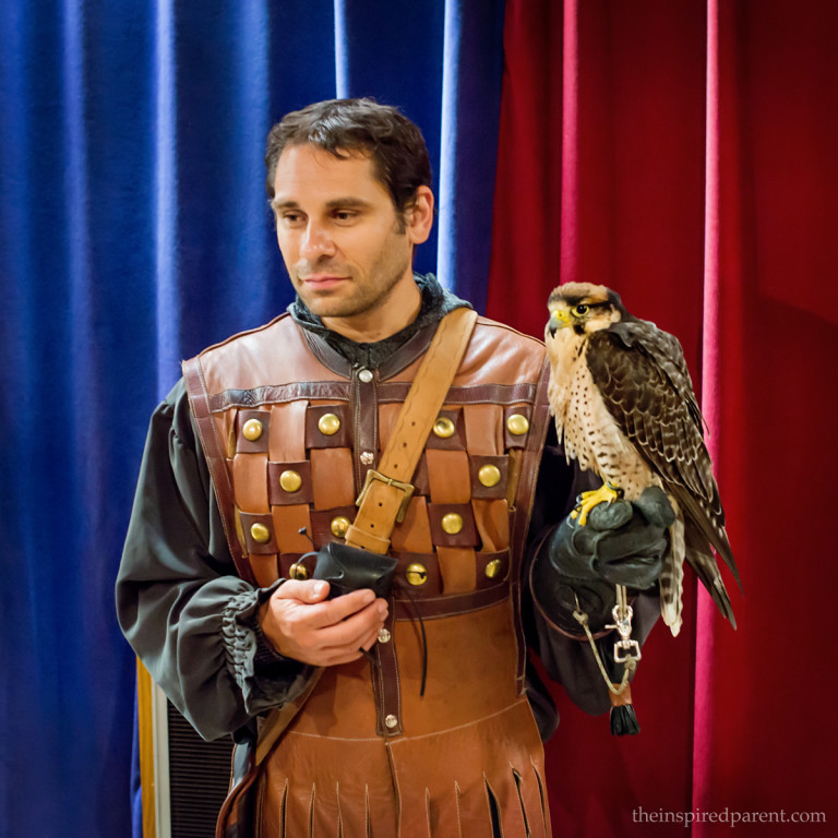 Medieval Times Royal Falconer | theinspiredparent.com